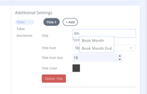 financial additional settings