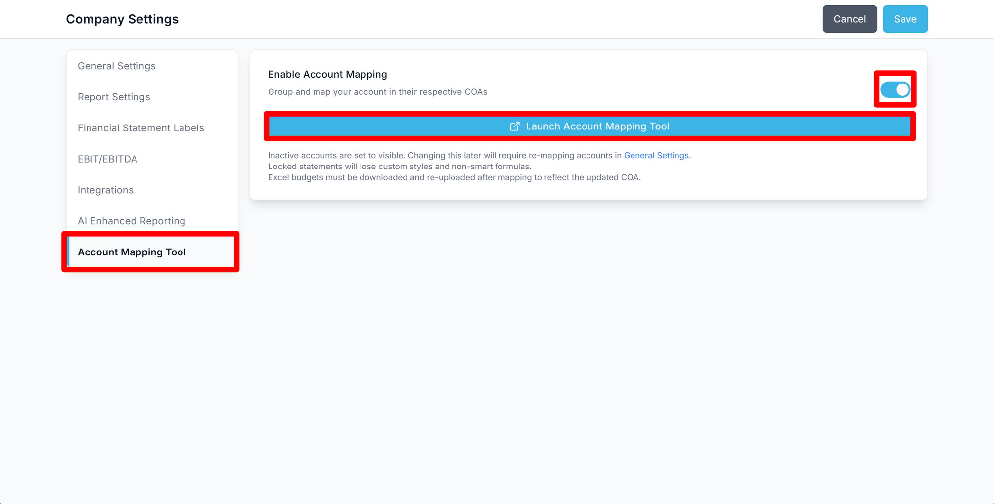 Account Mapping Tool