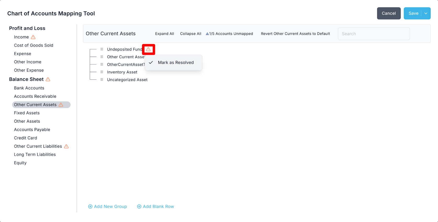 Account Code Mapping Account Mapping Tool