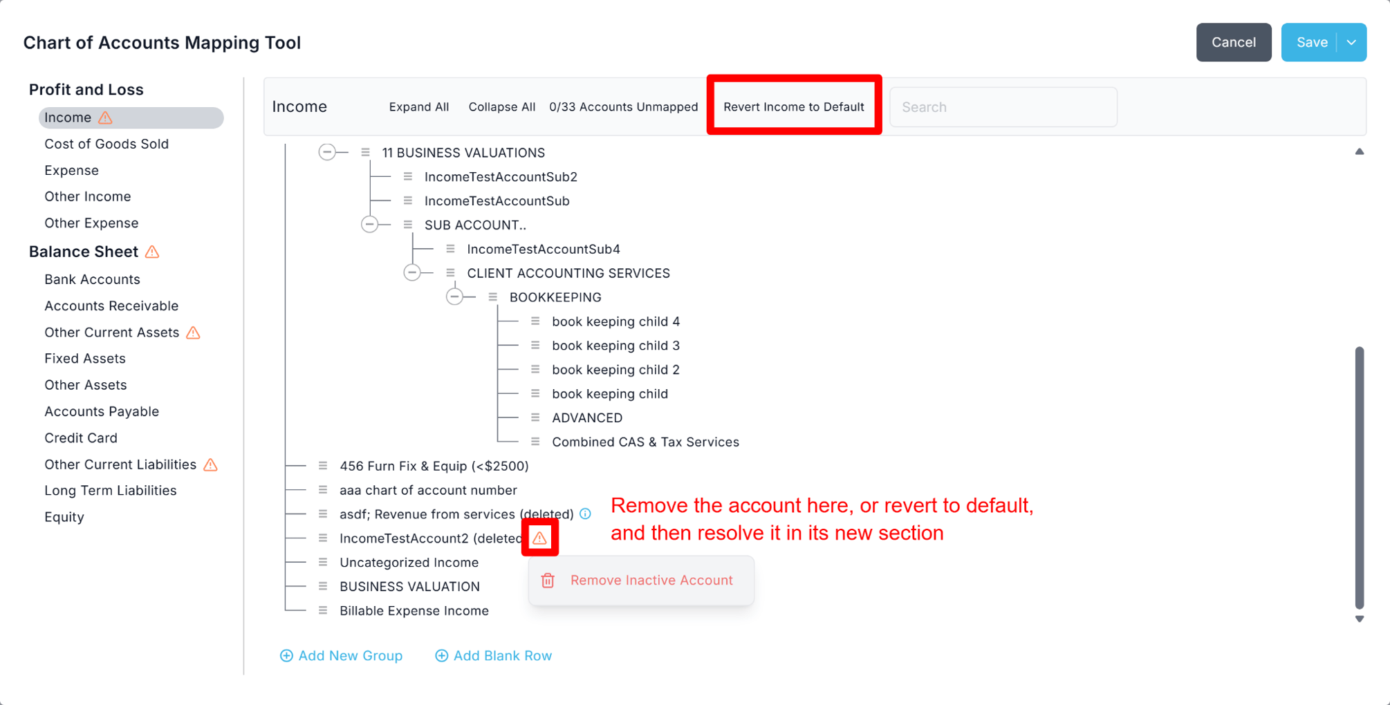 Account Mapping Tool
