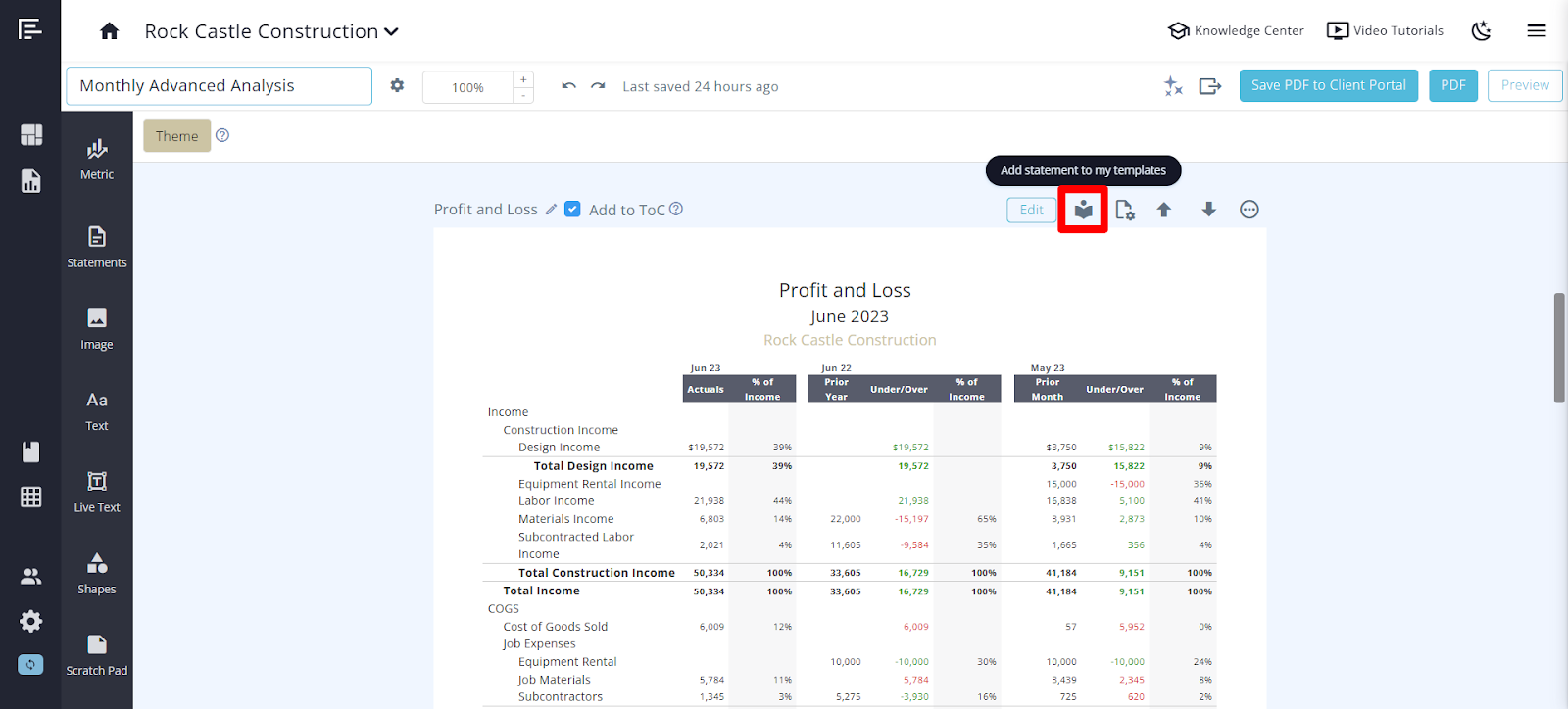 Using Statements in Reach Reporting