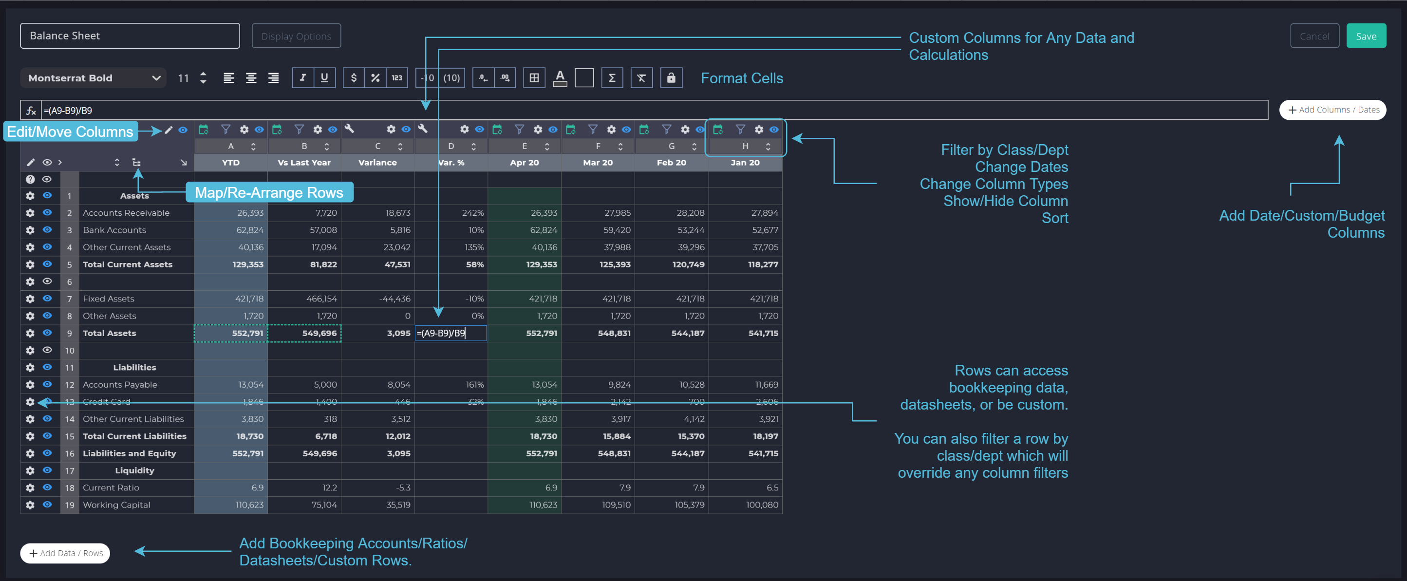 financial statement sample