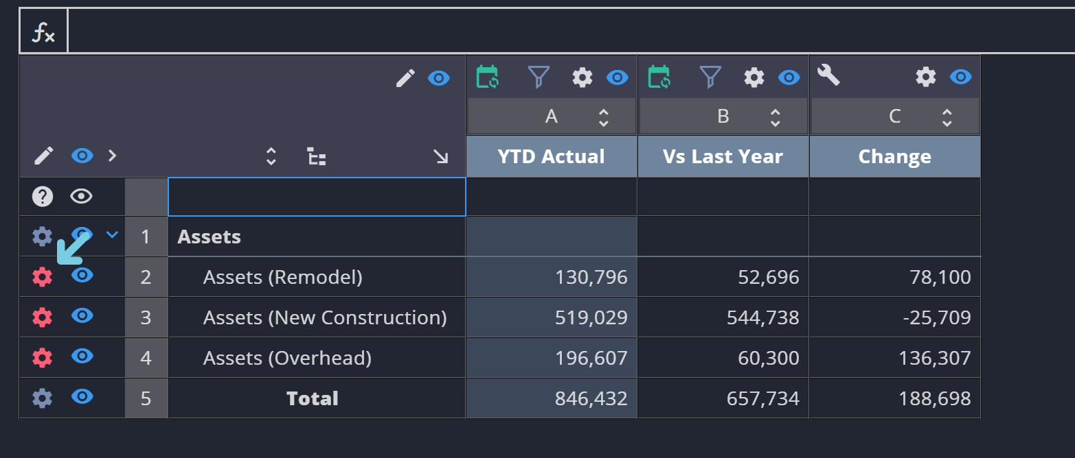 spreadsheet filters